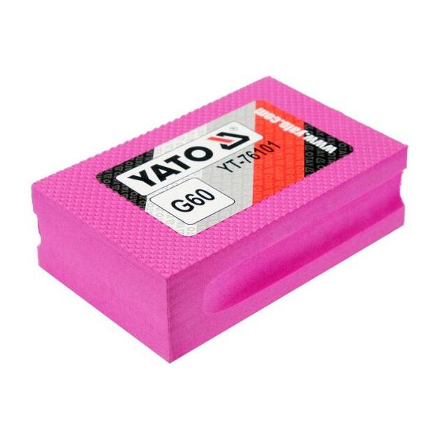 Губка абразивная алмазная YATO для шлифовки 90х60х30 мм, G60, фото , изображение 7 | SNABZHENIE.com.ua Губка абразивная алмазная YATO для шлифовки 90х60х30 мм, G60, фото , изображение 7 | SNABZHENIE.com.ua
