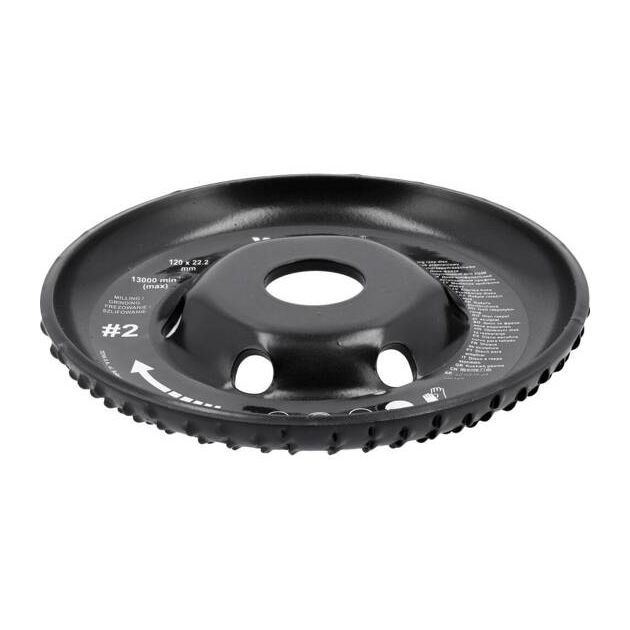 Диск-фреза YATO Ø120/22.2 мм для дерева, шпаклівки, гіпсу, фото , изображение 5 | SNABZHENIE.com.ua