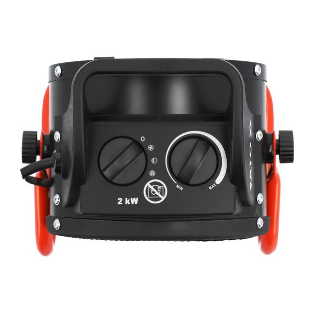 Нагрівач мережевий YATO 230В, 2кВт, з PTC і вентилятором, обігрів S≤ 20 м² реж- 25/1000/2000 Вт, фото , зображення 4 | SNABZHENIE.com.ua