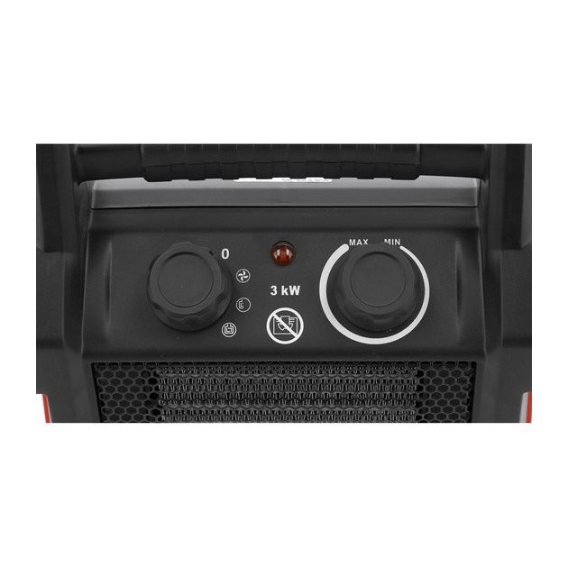 Обогреватель с PTC-элементом и вентилятором YATO, 230В, 3кВт, до 30 м², фото , изображение 4 | SNABZHENIE.com.ua