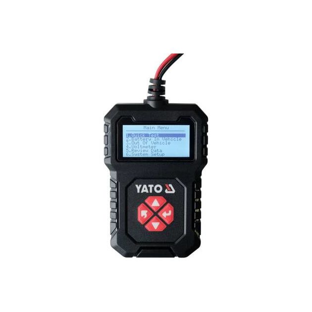 Тестер для аккумуляторов 12 В YATO с LED дисплеем [56], фото , изображение 3 | SNABZHENIE.com.ua