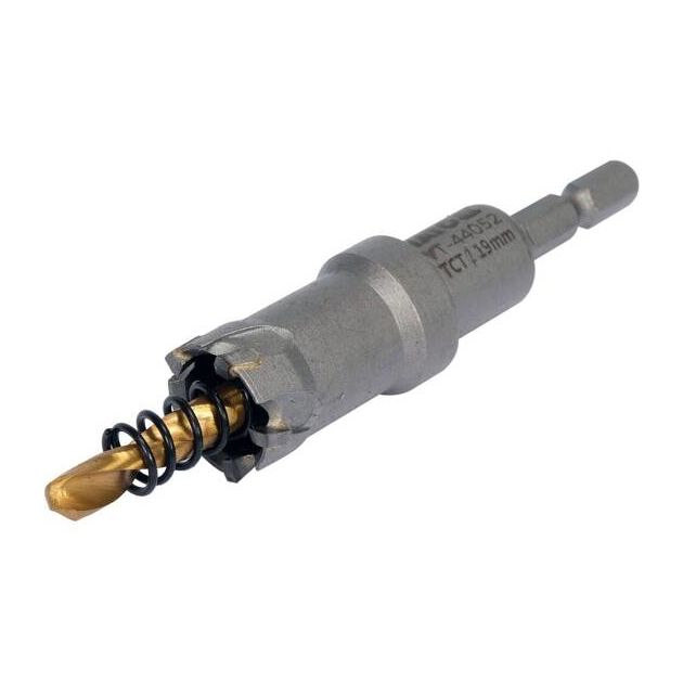 Сверло коронка по металлу TCT YATO 19x103 мм, 6-гран. хвост 1/4, фото , изображение 2 | SNABZHENIE.com.ua