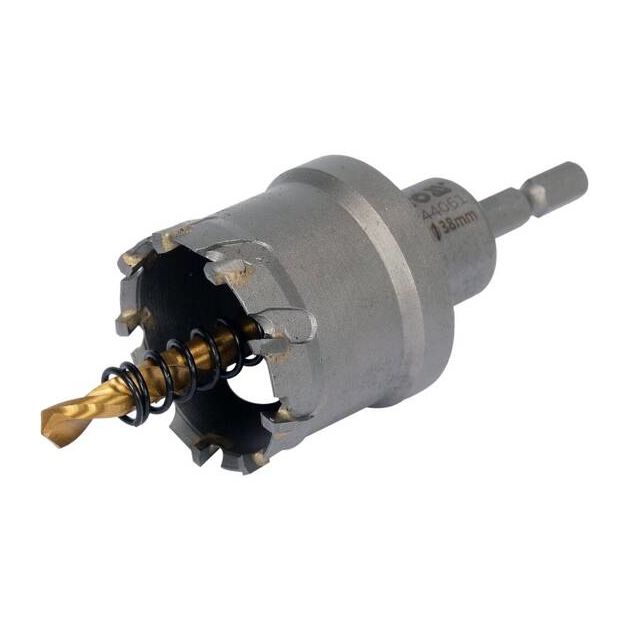 Сверло коронка по металу TCT YATO 38x103 мм, 6-гран. хвостовик 1/4, фото , зображення 2 | SNABZHENIE.com.ua Сверло коронка по металу TCT YATO 38x103 мм, 6-гран. хвостовик 1/4, фото , зображення 2 | SNABZHENIE.com.ua