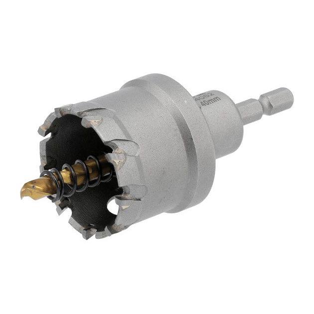 Сверло коронка по металу TCT YATO 40x103 мм, товщина до 25 мм, 1/4, фото , зображення 2 | SNABZHENIE.com.ua Сверло коронка по металу TCT YATO 40x103 мм, товщина до 25 мм, 1/4, фото , зображення 2 | SNABZHENIE.com.ua