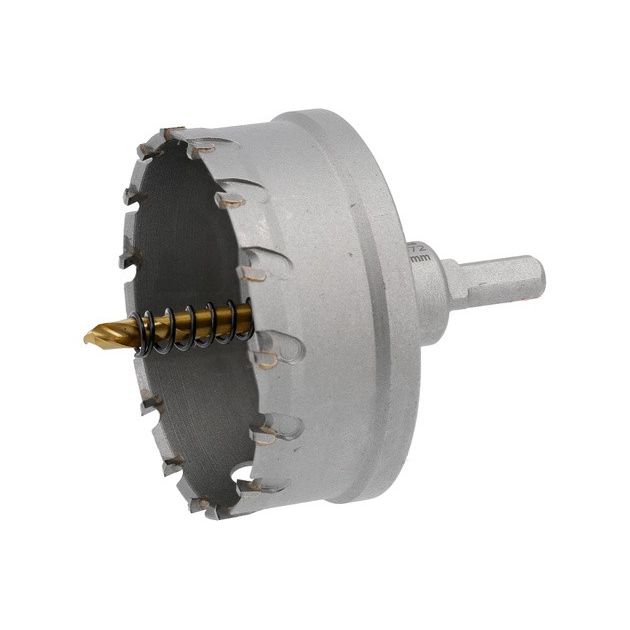 Сверло коронка по металлу TCT YATO 80x103 мм, до 25 мм, 3/8" хвост, фото , изображение 2 | SNABZHENIE.com.ua