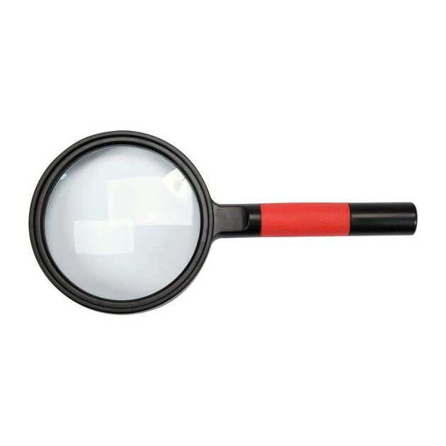 Лупа ручна в ABS-пластиковій оправі, лінза 4х кратна Ø= 75 мм, фото , зображення 3 | SNABZHENIE.com.ua