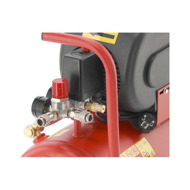 Компрессор YATO 230 В, 1,5 кВт, 8 Bar, 200 л/мин, ресивер 24 л, фото , изображение 5 | SNABZHENIE.com.ua