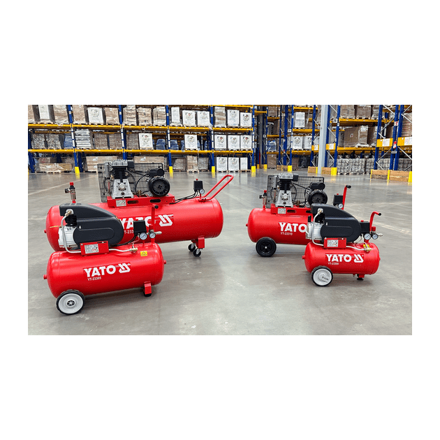 Компрессор YATO 230 В, 1,5 кВт, 8 Bar, 200 л/мин, ресивер 24 л, фото , изображение 7 | SNABZHENIE.com.ua