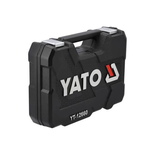 Набор головок и бит YATO 1/2", 1/4", 60 элементов, фото , изображение 9 | SNABZHENIE.com.ua