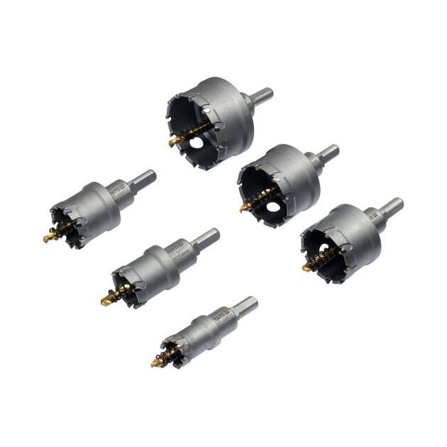 Сверла коронки по металу TCT YATO 22-65x103мм, HEX 3/8, 6шт YT-44077, фото , зображення 2 | SNABZHENIE.com.ua