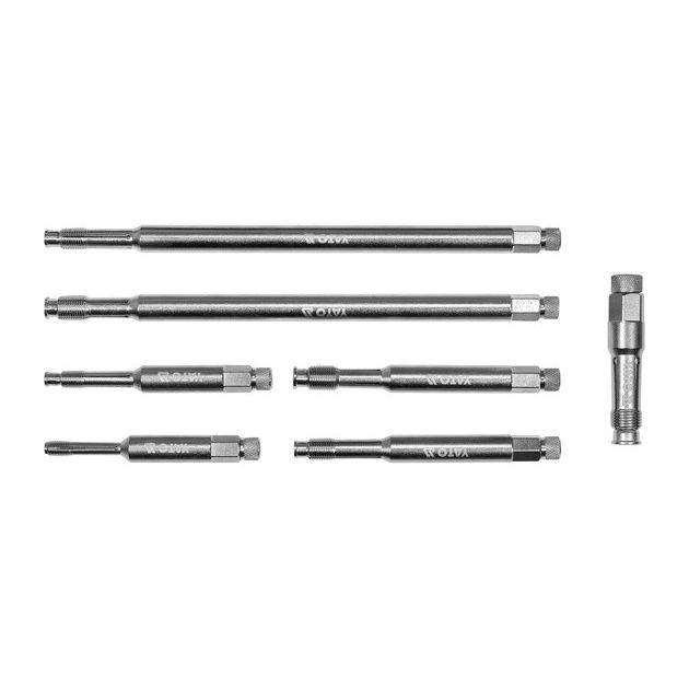 Мітчики для гнізд свічок YATO M8-M18, 80-260 мм, 7 елементів, фото , изображение 2 | SNABZHENIE.com.ua