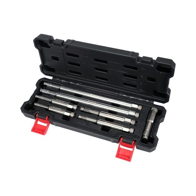 Мітчики для гнізд свічок YATO M8-M18, 80-260 мм, 7 елементів, фото , изображение 3 | SNABZHENIE.com.ua