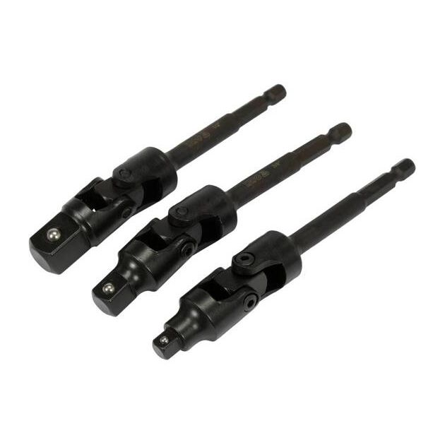 Тримачі-адаптери торц головок YATO, 1/4 до 1/4, 3/8, 1/2, 125мм, 3шт, фото , изображение 5 | SNABZHENIE.com.ua