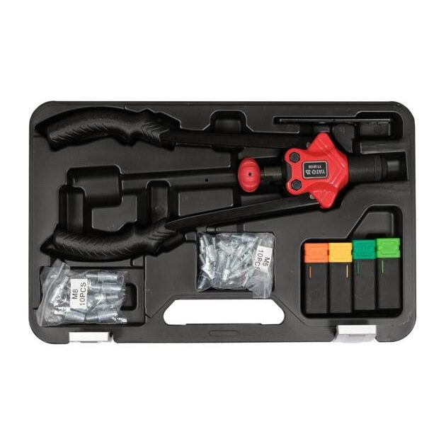 Заклепочник YATO 2-х ручной для гвинтов М4-М8, длина 360мм, 46эл., фото , изображение 2 | SNABZHENIE.com.ua