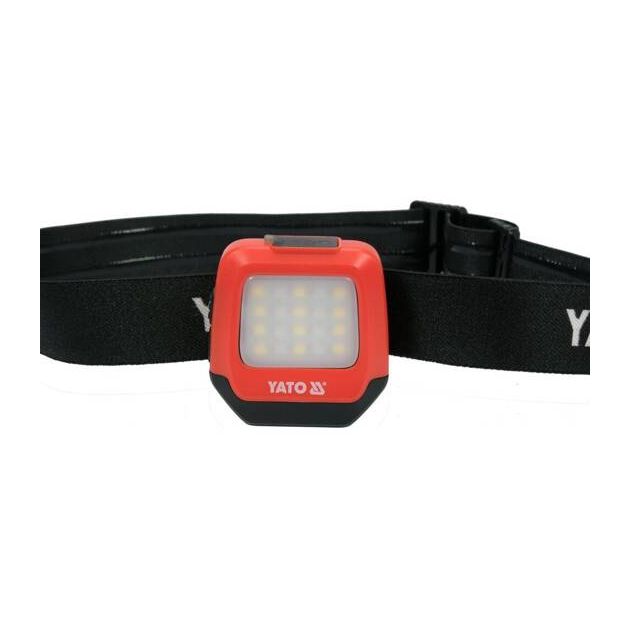 Ліхтар на чоло діодний 2в1 YATO з живленням від Li-Po акумулятора 3,7 В 500 мАгод, 200/150 Лм, USB зарядка, фото , зображення 3 | SNABZHENIE.com.ua