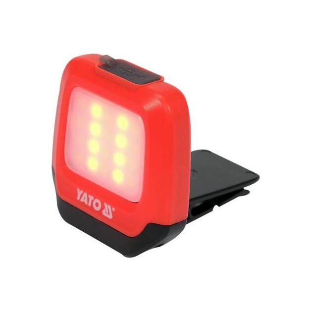 Ліхтар на чоло діодний 2в1 YATO з живленням від Li-Po акумулятора 3,7 В 500 мАгод, 200/150 Лм, USB зарядка, фото , зображення 9 | SNABZHENIE.com.ua