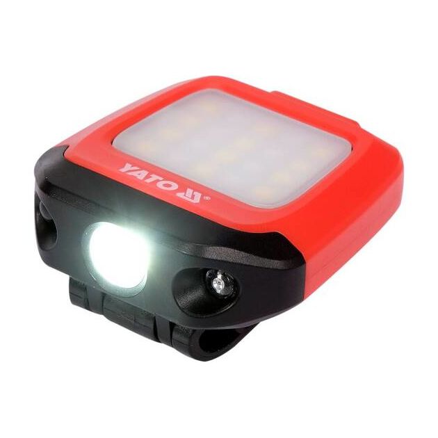 Ліхтар на чоло діодний 2в1 YATO з живленням від Li-Po акумулятора 3,7 В 500 мАгод, 200/150 Лм, USB зарядка, фото , зображення 12 | SNABZHENIE.com.ua