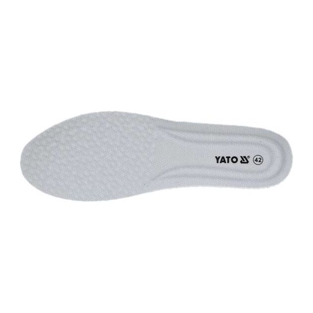 Рабочие кроссовки YATO PRIME SBP, 41 размер, кожа и сетка, фото , изображение 16 | SNABZHENIE.com.ua