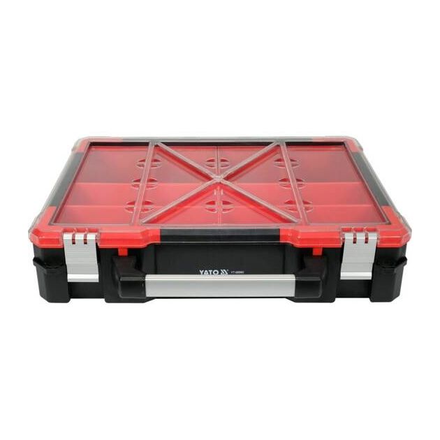 Органайзер пластиковый YATO на 12 ячеек, 490x420x115 мм, фото , изображение 5 | SNABZHENIE.com.ua