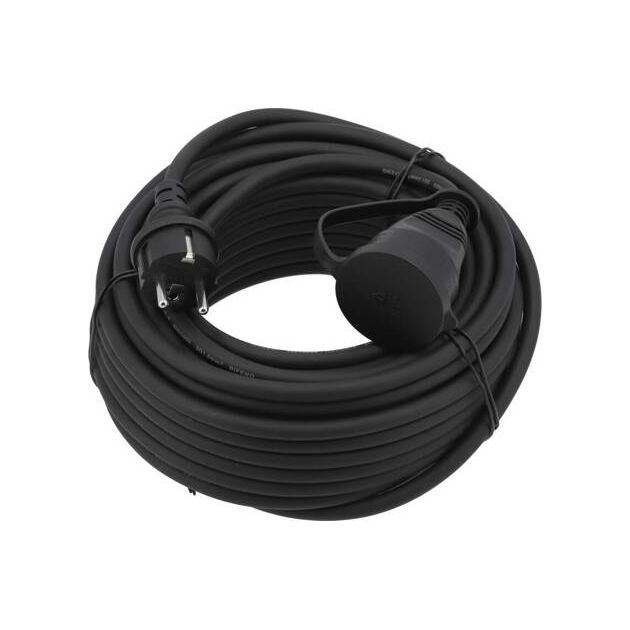 Кабель-подовжувач YATO для будівельних робіт, мережевий 230 В, l= 20 м, струм 16 А, 3-жильний Ø=1,5 мм², фото , зображення 3 | SNABZHENIE.com.ua