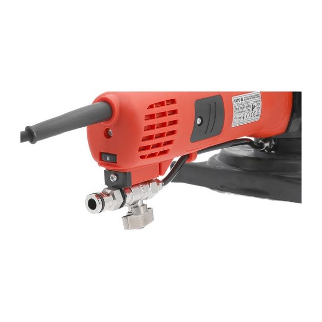 Полировальная машина YATO 1300 Вт, диск Ø100 мм, регулировка 1300-4200 об/мин, фото , изображение 3 | SNABZHENIE.com.ua