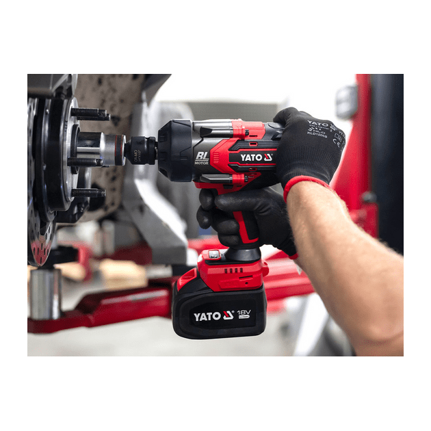 Гайковерт аккумуляторный YATO 18 В, 6 Ач, 2400 Нм, квадрат 3/4", фото , изображение 14 | SNABZHENIE.com.ua