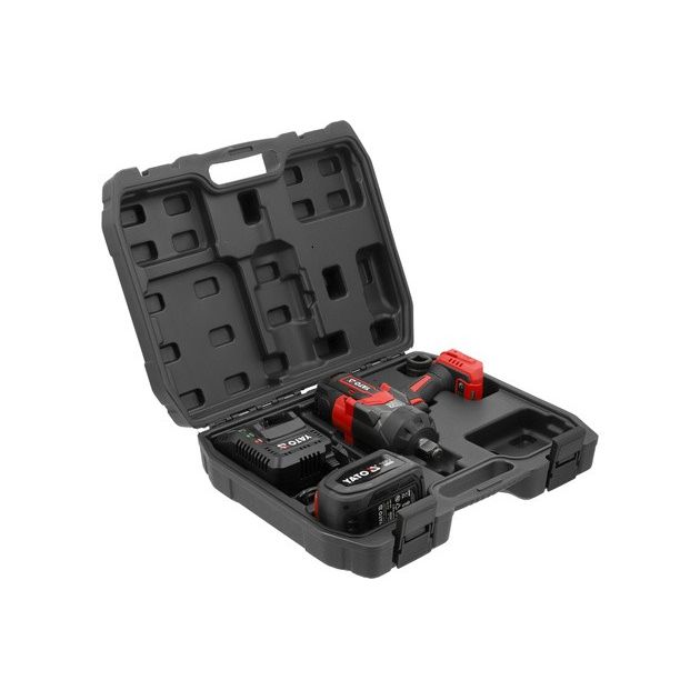 Гайковерт аккумуляторный YATO 18 В, 6 Ач, 2400 Нм, квадрат 3/4", фото , изображение 9 | SNABZHENIE.com.ua