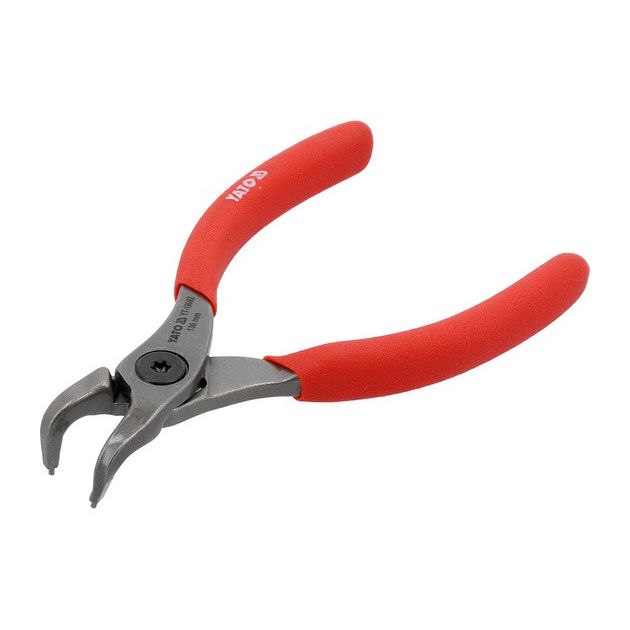 Щипці SEGERA для стопорних кілець YATO гнуті під 90°, стискні, l= 130 мм, розвід 12-25 мм, фото , зображення 2 | SNABZHENIE.com.ua