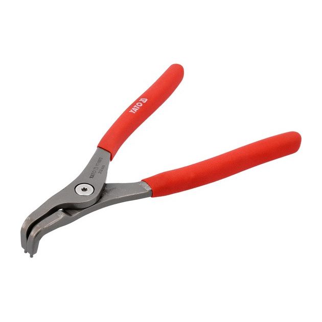 Щипці SEGERA для стопорних кілець YATO гнуті під 90°, розтискні, довжина 210 мм, розвід 40-100 мм, фото , зображення 2 | SNABZHENIE.com.ua