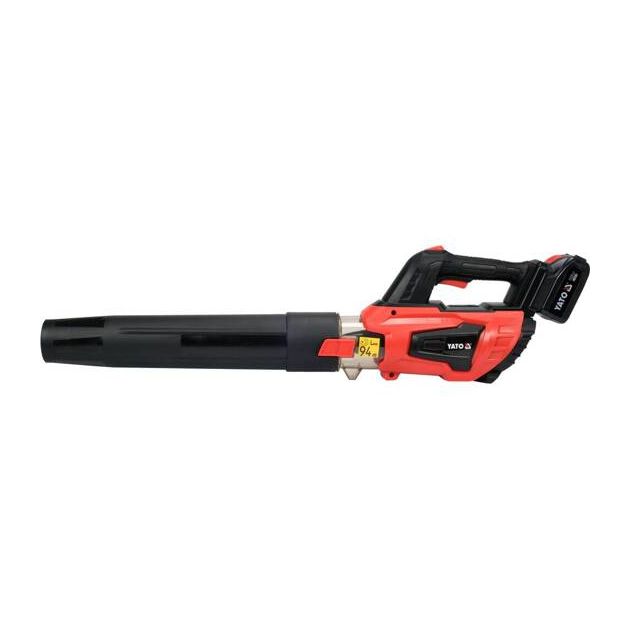 Акумуляторная воздуходувка YATO: Li-Ion 18 В, 4 Ач, 400-570 м³/ч, фото , изображение 3 | SNABZHENIE.com.ua Акумуляторная воздуходувка YATO: Li-Ion 18 В, 4 Ач, 400-570 м³/ч, фото , изображение 3 | SNABZHENIE.com.ua
