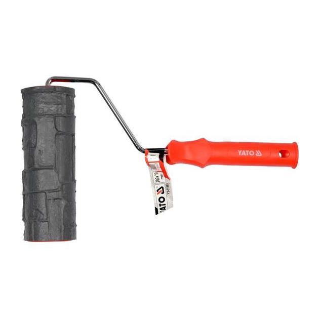 Валик декоративный YATO: Ø= 60 мм l= 180 мм. для узоров в штукатурке, полиуретановый, фото , изображение 2 | SNABZHENIE.com.ua