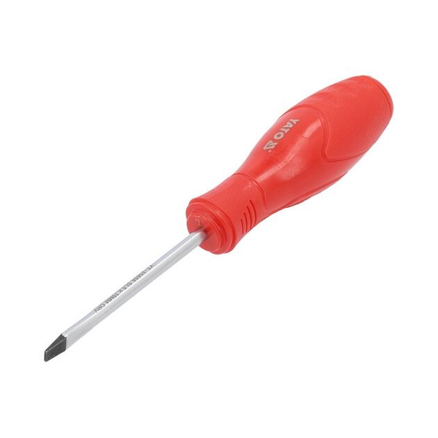 Викрутка плоская YATO: SL5 мм, рабочая l= 75 мм [12/180], фото , изображение 2 | SNABZHENIE.com.ua