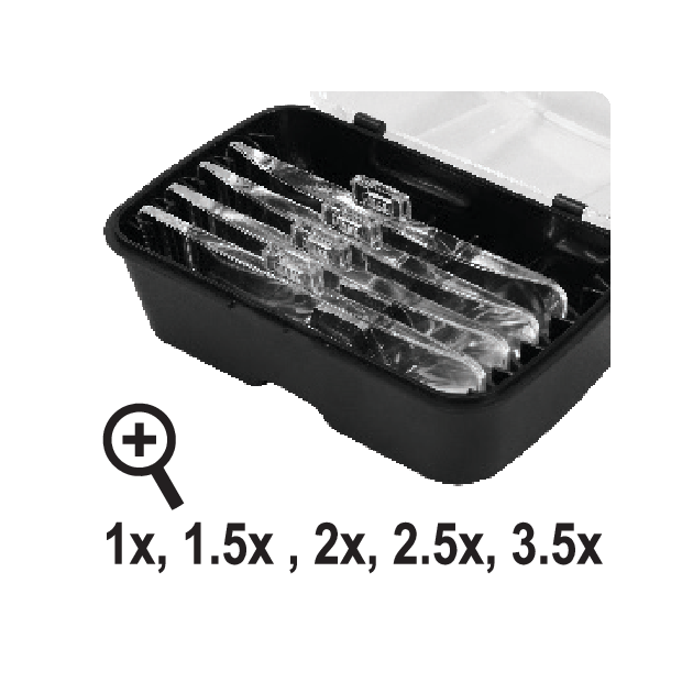 Линза на голову с подсветкой YATO 2 LED, 5 шт. с кратностью 1-3.5х, фото , изображение 5 | SNABZHENIE.com.ua