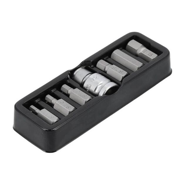 Набір насадок викруткових YATO "HEX", L= 30 мм, адаптер 1/2", 7 шт., фото , зображення 3 | SNABZHENIE.com.ua Набір насадок викруткових YATO "HEX", L= 30 мм, адаптер 1/2", 7 шт., фото , зображення 3 | SNABZHENIE.com.ua