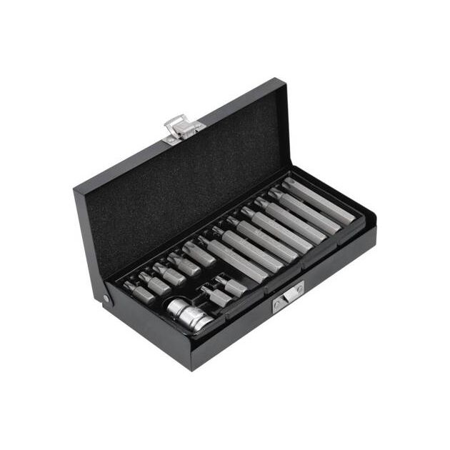 Набор бит TORX SECURITY + переходник ½ Т20-Т55, 15 шт. YATO (YT-0417), фото , изображение 5 | SNABZHENIE.com.ua
