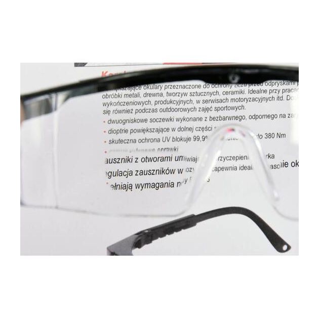 Очки защитные YATO открытые, прозрачные, +3 диоптрии (YT-73615), фото , изображение 5 | SNABZHENIE.com.ua Очки защитные YATO открытые, прозрачные, +3 диоптрии (YT-73615), фото , изображение 5 | SNABZHENIE.com.ua