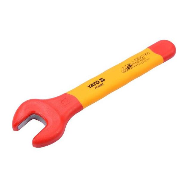 Ключ ріжковий YATO M13 мм, ізольований VDE до 1000V, фото , изображение 2 | SNABZHENIE.com.ua