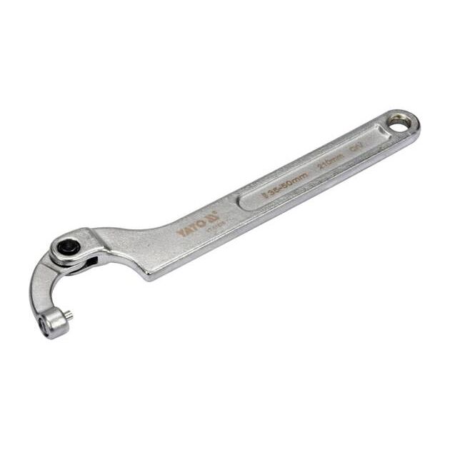 Ключ гаковий з носиком YATO, діапазон M=35-50мм, L=210мм, фото , изображение 2 | SNABZHENIE.com.ua