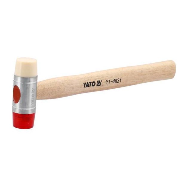 Молоток рихтовочный полиуретановый/нейлоновый 264 г YATO (YT-4631), фото , изображение 3 | SNABZHENIE.com.ua Молоток рихтовочный полиуретановый/нейлоновый 264 г YATO (YT-4631), фото , изображение 3 | SNABZHENIE.com.ua