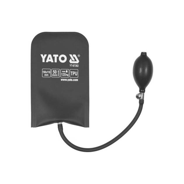 Подушка монтажна, надувна YATO, навантаження 135 кг, висота 50 мм, 190 х 110 мм (YT-67382), фото , зображення 3 | SNABZHENIE.com.ua Подушка монтажна, надувна YATO, навантаження 135 кг, висота 50 мм, 190 х 110 мм (YT-67382), фото , зображення 3 | SNABZHENIE.com.ua