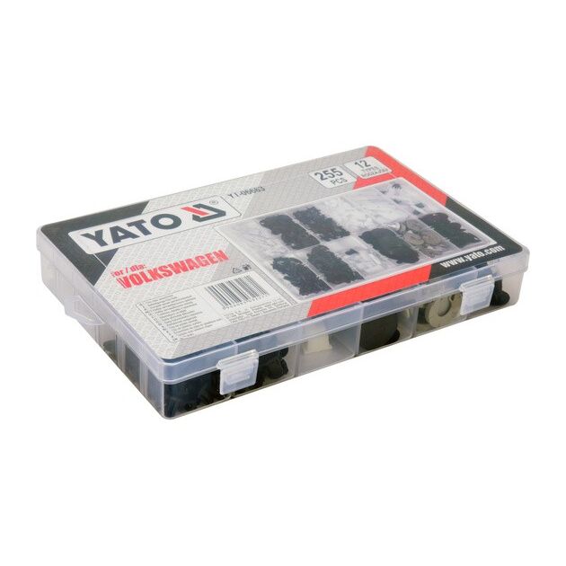 Крепления обшивки VOLKSWAGEN YATO, 12 типов, 255 шт (YT-06663), фото , изображение 4 | SNABZHENIE.com.ua Крепления обшивки VOLKSWAGEN YATO, 12 типов, 255 шт (YT-06663), фото , изображение 4 | SNABZHENIE.com.ua