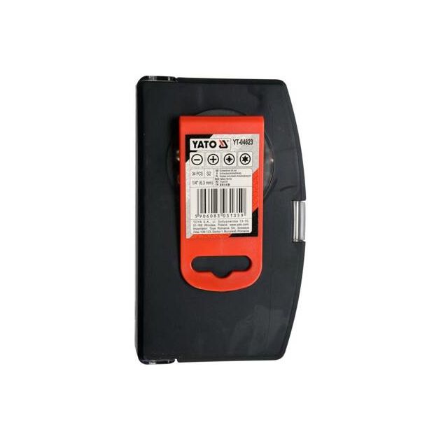 Набір насадок отверточних 1/4 та торцевих головок з квадратом - 1/4 з тримачем і подовжувачем, 34 шт. YATO (YT-04623), фото , зображення 5 | SNABZHENIE.com.ua Набір насадок отверточних 1/4 та торцевих головок з квадратом - 1/4 з тримачем і подовжувачем, 34 шт. YATO (YT-04623), фото , зображення 5 | SNABZHENIE.com.ua