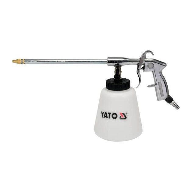Пневматический пистолет для пены YATO, 1 л, сопло 220 мм, 113 л/мин, фото , изображение 2 | SNABZHENIE.com.ua