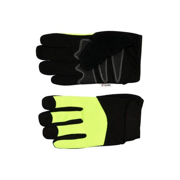 Перчатки YATO черно-желтые для сенсорных экранов, размер 9, фото , изображение 3 | SNABZHENIE.com.ua