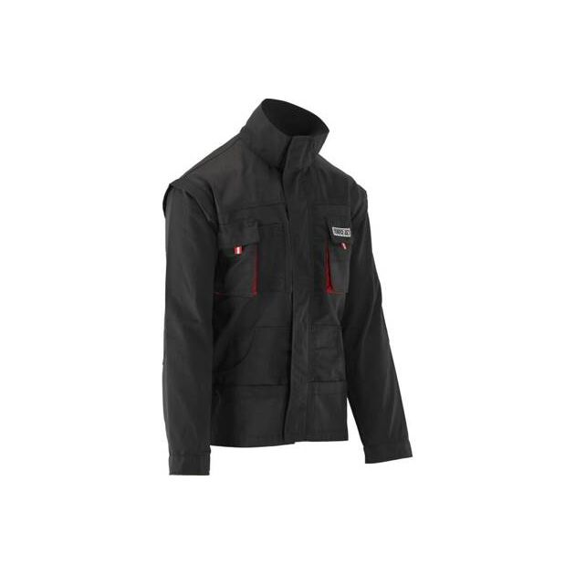 Рабочая куртка черно-красная, размер M YATO (YT-8021), фото , изображение 3 | SNABZHENIE.com.ua