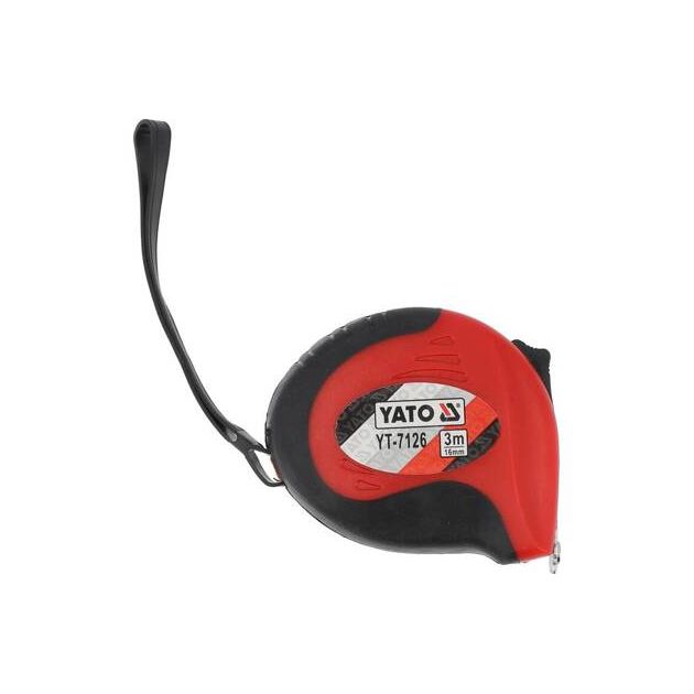 Рулетка з магнітним наконечником і нейлоновим покриттям YATO, b= 16 мм, l= 3 м, фото , зображення 3 | SNABZHENIE.com.ua