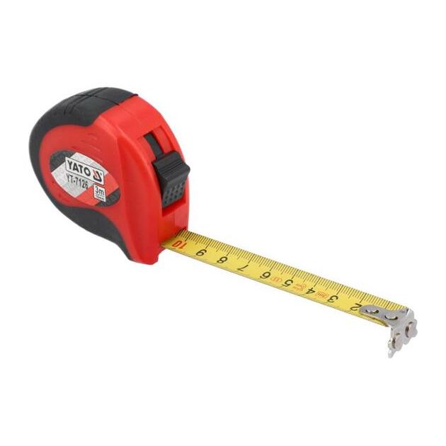 Рулетка з магнітним наконечником і нейлоновим покриттям YATO, b= 16 мм, l= 3 м, фото , зображення 5 | SNABZHENIE.com.ua