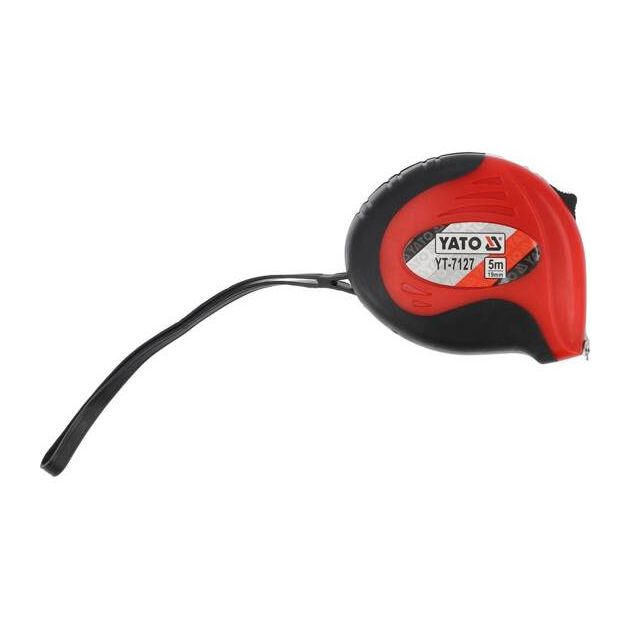 Рулетка YATO 5 м x 19 мм с магнитным наконечником и нейлоновым покрытием, фото , изображение 3 | SNABZHENIE.com.ua