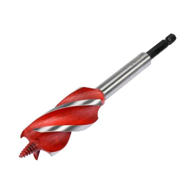 Сверло по дереву YATO 25 мм, l = 165 мм, з 4 кромками, 1/4 (YT-44687), фото , зображення 3 | SNABZHENIE.com.ua