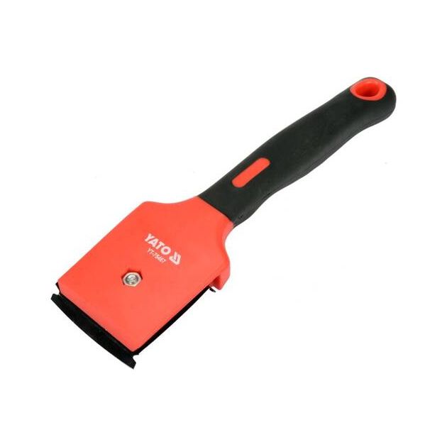 Цикля-скребок YATO з поліпропіленовим корпусом і гумовою ручкою, лезо 65 мм, довжина 270 мм (YT-75467), фото , зображення 3 | SNABZHENIE.com.ua